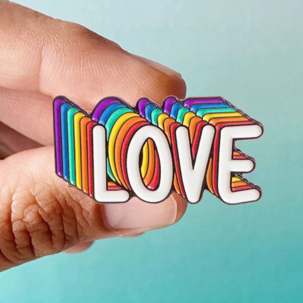 4/$25 Queer Love LGBTQ+ Gay Pride Enamel Pin